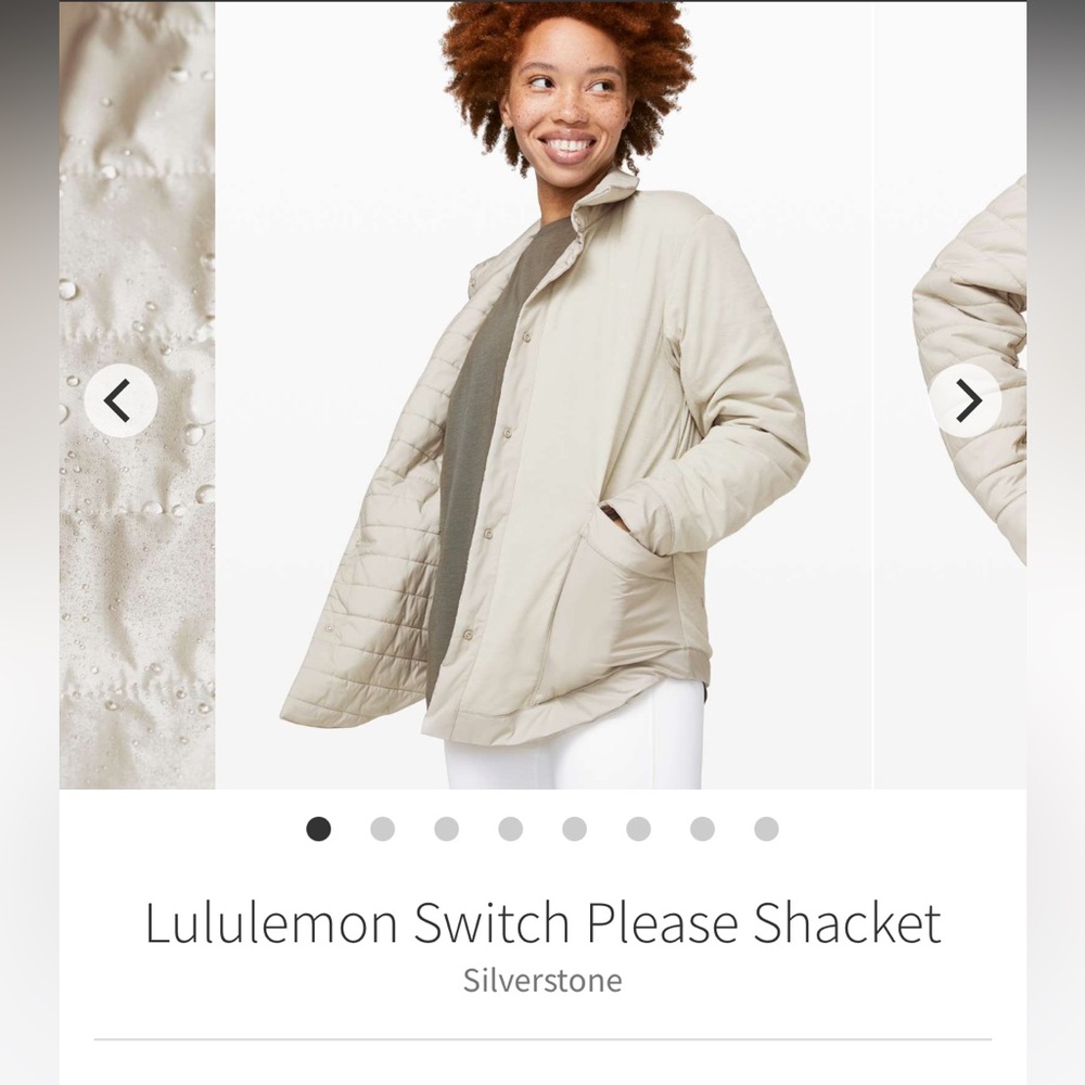 Lululemon reversible switch please shacket. Size 6
